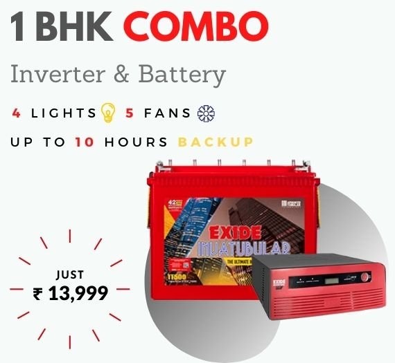 1 BHK COMBO-INVERTER-exide-inverter-battery-in-chennai