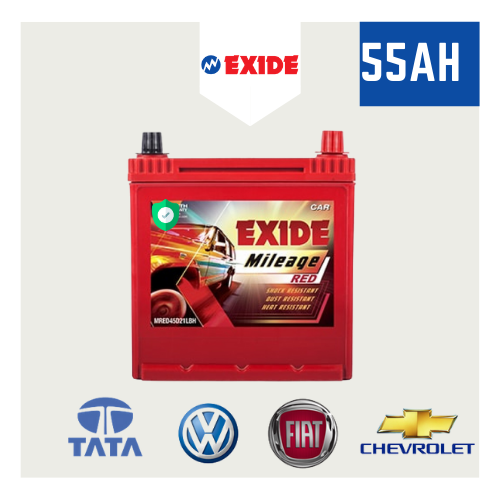 55AH Exide Car Battery Exide Mileage MREDDIN55 [55 Months Warranty]-exide-inverter-battery-in-chennai