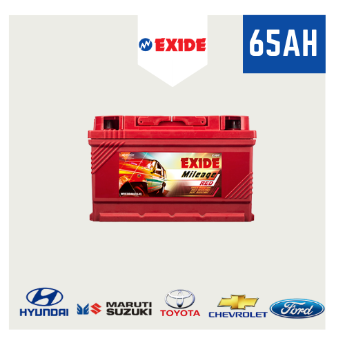 65AH Exide Car Battery Exide MileageMREDDIN65(LH) [55 Months Warranty]-exide-inverter-battery-in-chennai