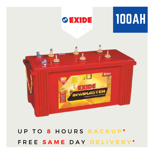 Exide 100Ah INVA MASTER 1000 Inverter Ups Battery [54 Months Warranty]-exide-inverter-battery-in-chennai